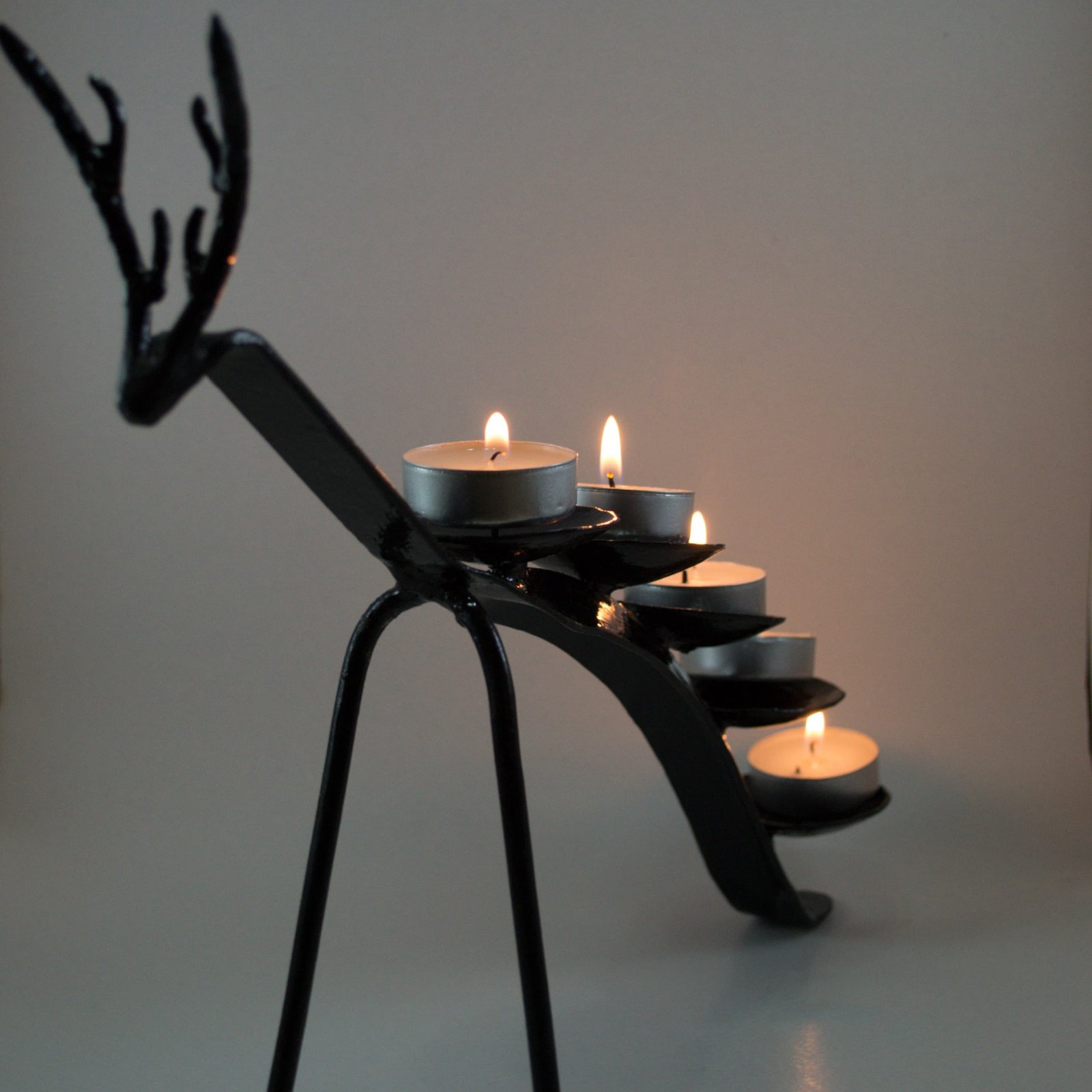 Handcrafted Wrought Iron Deer Candle Holder | LaksourCrafts
