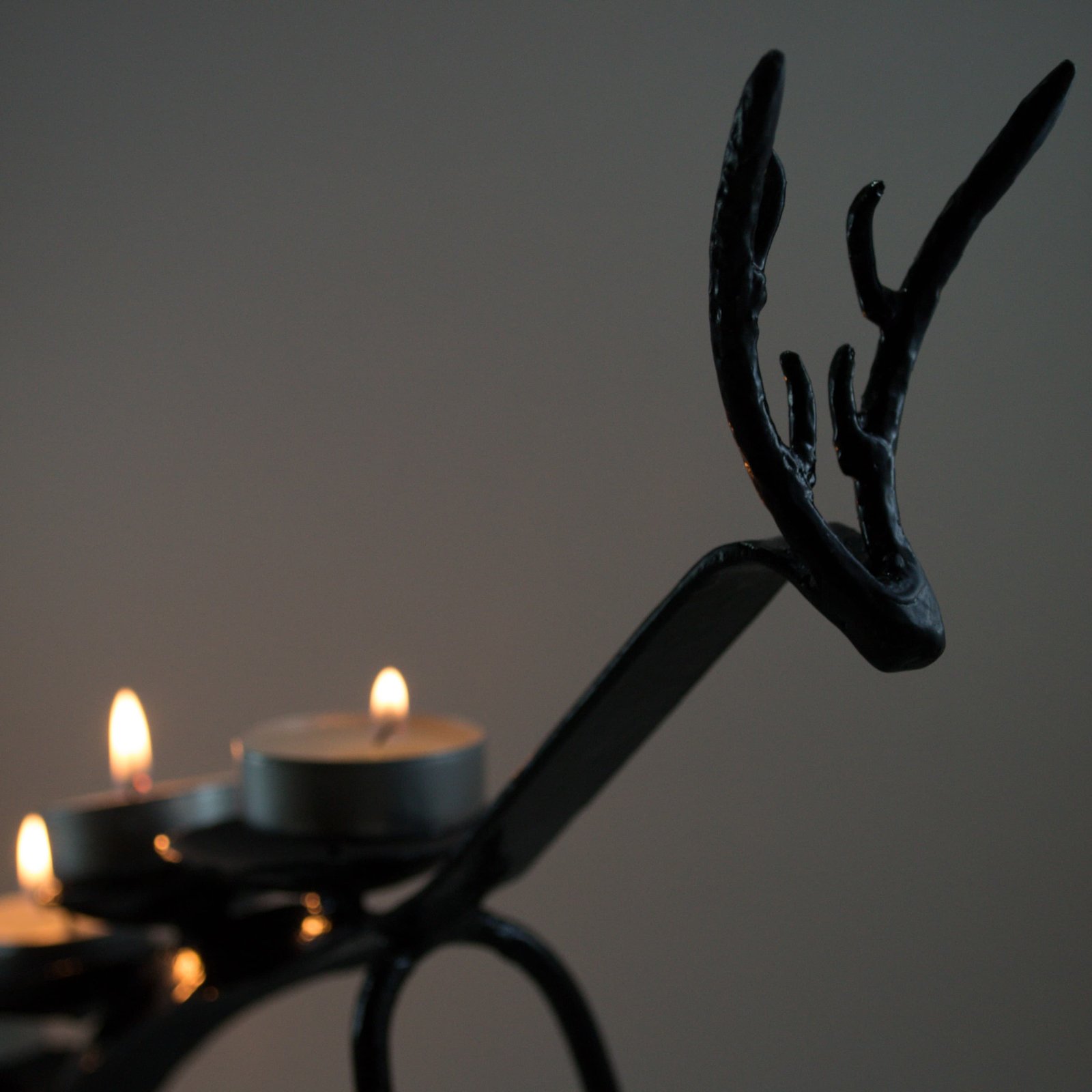 Handcrafted Wrought Iron Deer Candle Holder | LaksourCrafts